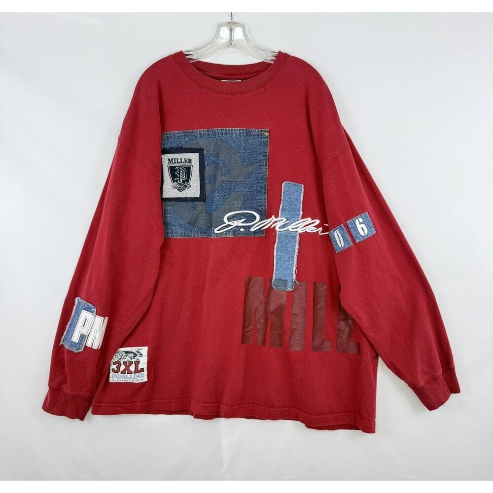 Vintage 90s P Miller denim collection grunge hip hop long sleeve shirt XL
